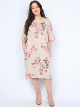 Krone 1 linen dress with flower print